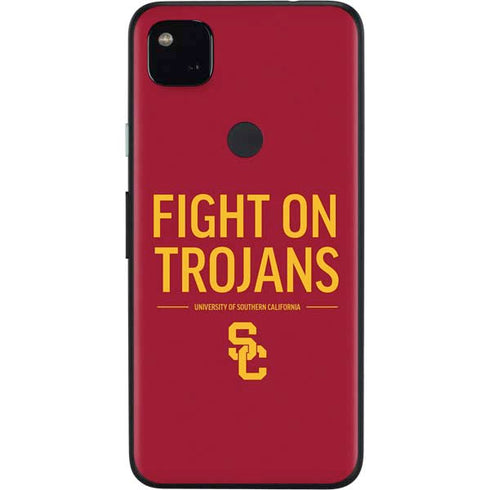 University of Southern California Fight On Trojans Red Google Pixel 4a Skin